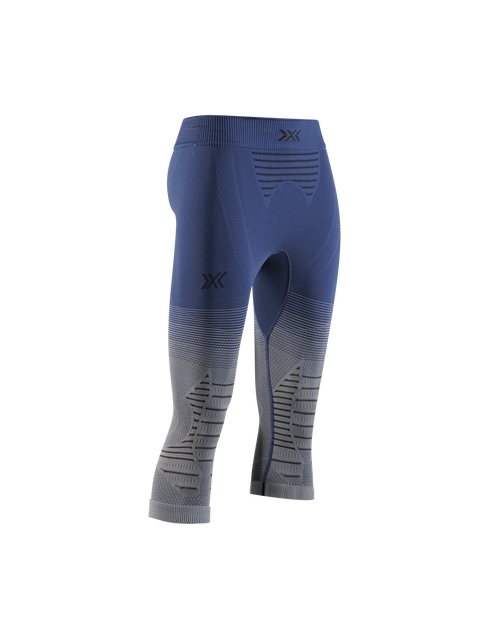 X-BIONIC INVENT GRAPHICS PANTS 3/4 WOMEN - Marine Grey Light Grey - 3/4 Pants - 1 of 7