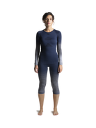 X-BIONIC INVENT GRAPHICS PANTS 3/4 WOMEN - Marine Grey Light Grey - 3/4 Pants - 3 of 7