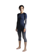 X-BIONIC INVENT GRAPHICS PANTS 3/4 WOMEN - Marine Grey Light Grey - 3/4 Pants - 4 of 7