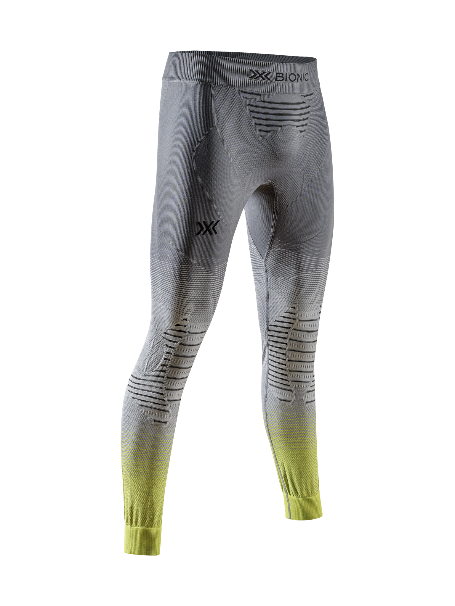 X-BIONIC INVENT GRAPHICS PANTS MEN - Rhino Grey Light Grey Canary - Pants - 7 of 11