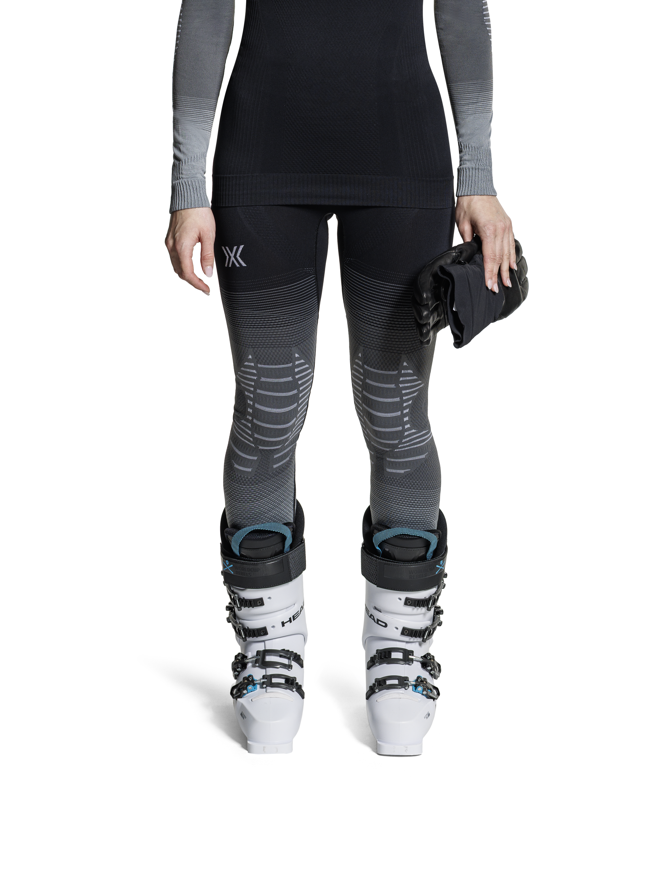 X-BIONIC INVENT GRAPHICS PANTS WMN - X Black Grey Light Grey - Pants - 3 of 11