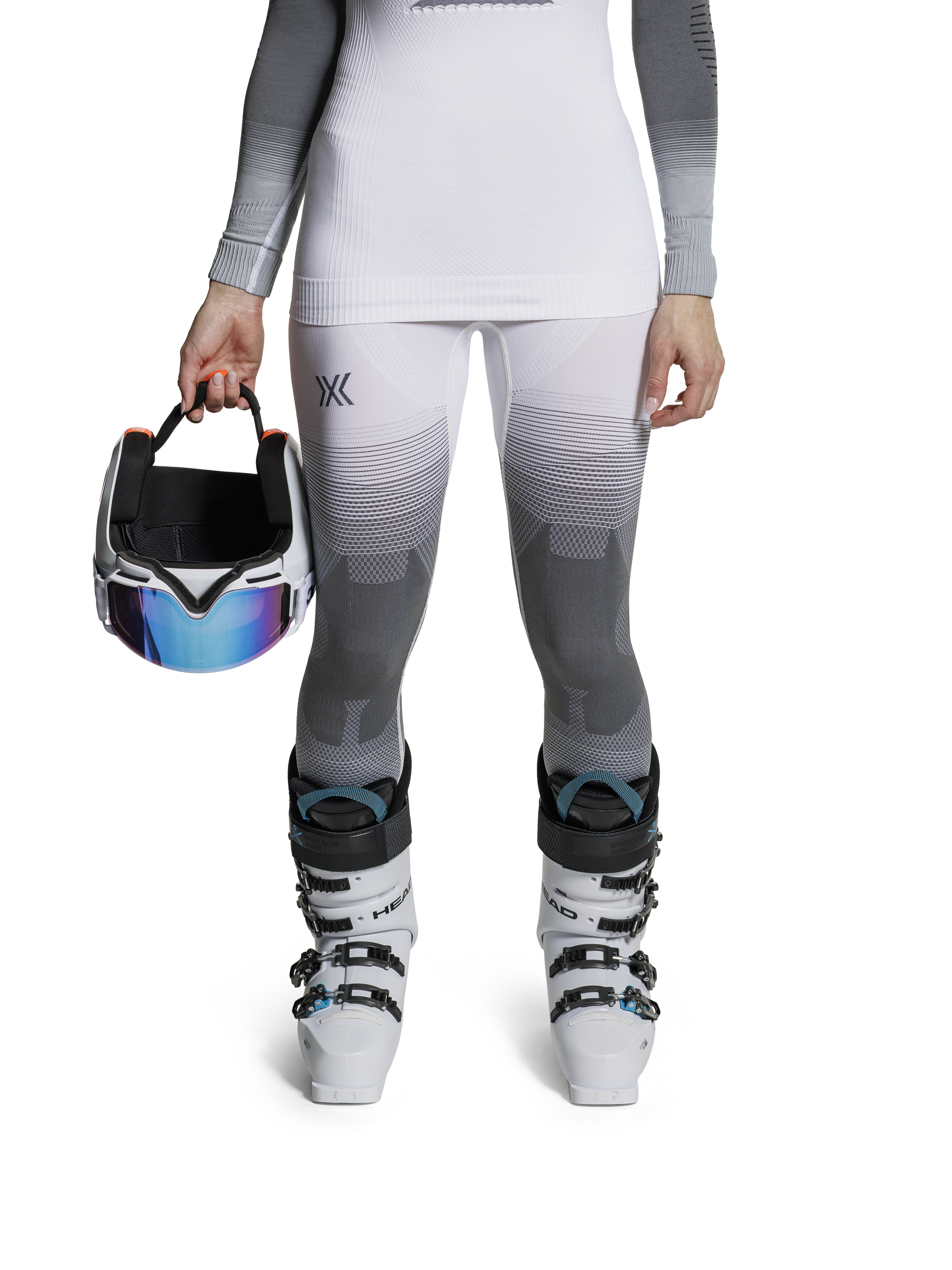 X-BIONIC INVENT GRAPHICS PANTS WMN - X White Grey Light Grey - Pants - 6 of 11