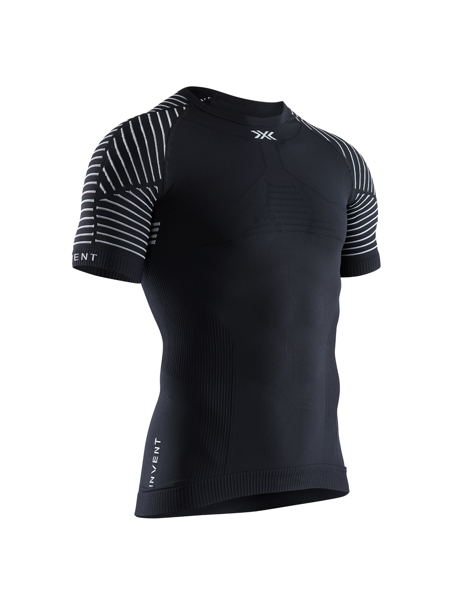 X-BIONIC INVENT 4.0 LT SHIRT SH SL MEN - Opal Black Arctic White - T-Shirts - 3 of 10