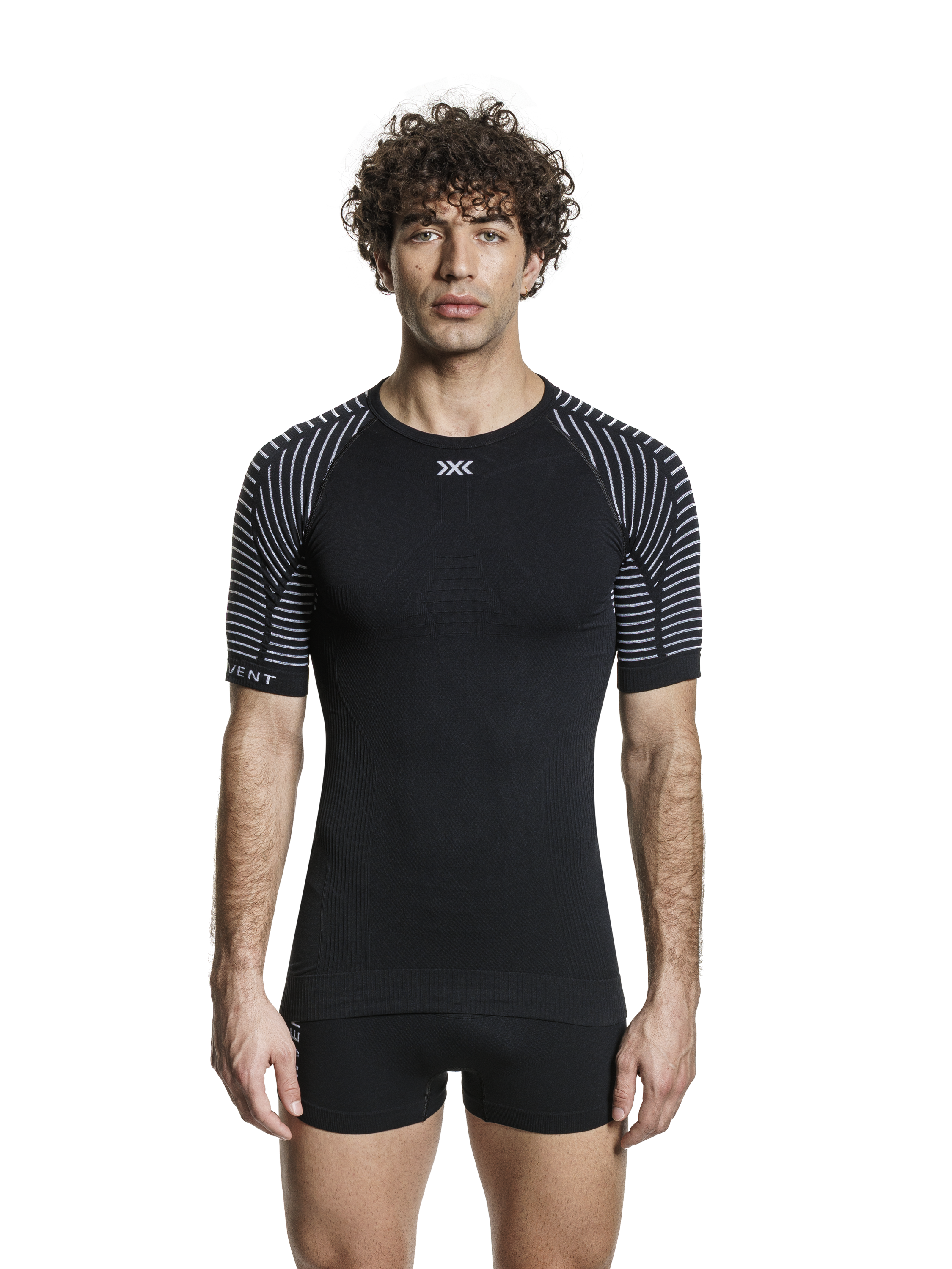 X-BIONIC INVENT 4.0 LT SHIRT SH SL MEN - Opal Black Arctic White - T-Shirts - 5 of 10