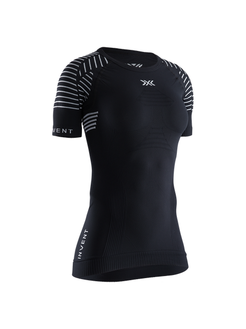 X-BIONIC INVENT 4.0 LT SHIRT SH SL WOMEN - Opal Black Arctic White - T-Shirts - 1 of 13