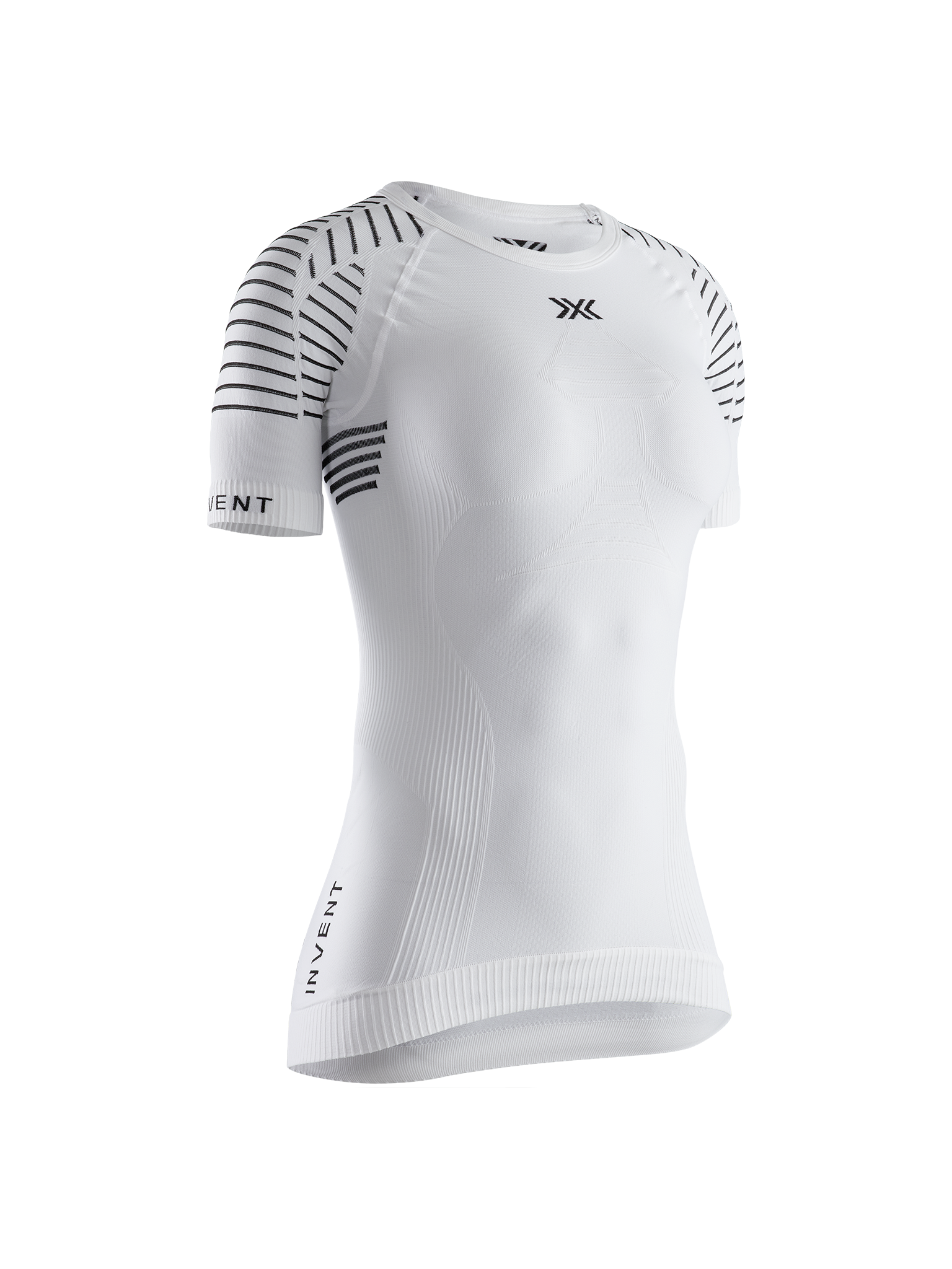 X-BIONIC INVENT 4.0 LT SHIRT SH SL WOMEN - Arctic White Dolomite Grey - T-Shirts - 5 of 7