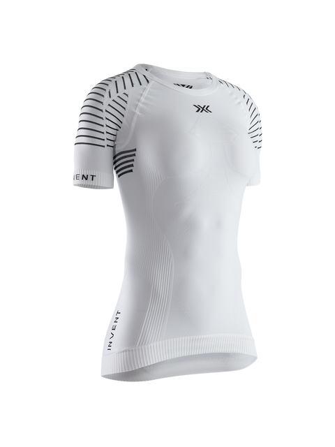 X-BIONIC INVENT 4.0 LT SHIRT SH SL WOMEN - Arctic White Dolomite Grey - T-Shirts - 7 of 13