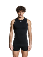 X-BIONIC INVENT 4.0 LT SINGLET MEN - Opal Black Arctic White - Tanks - 3 of 6