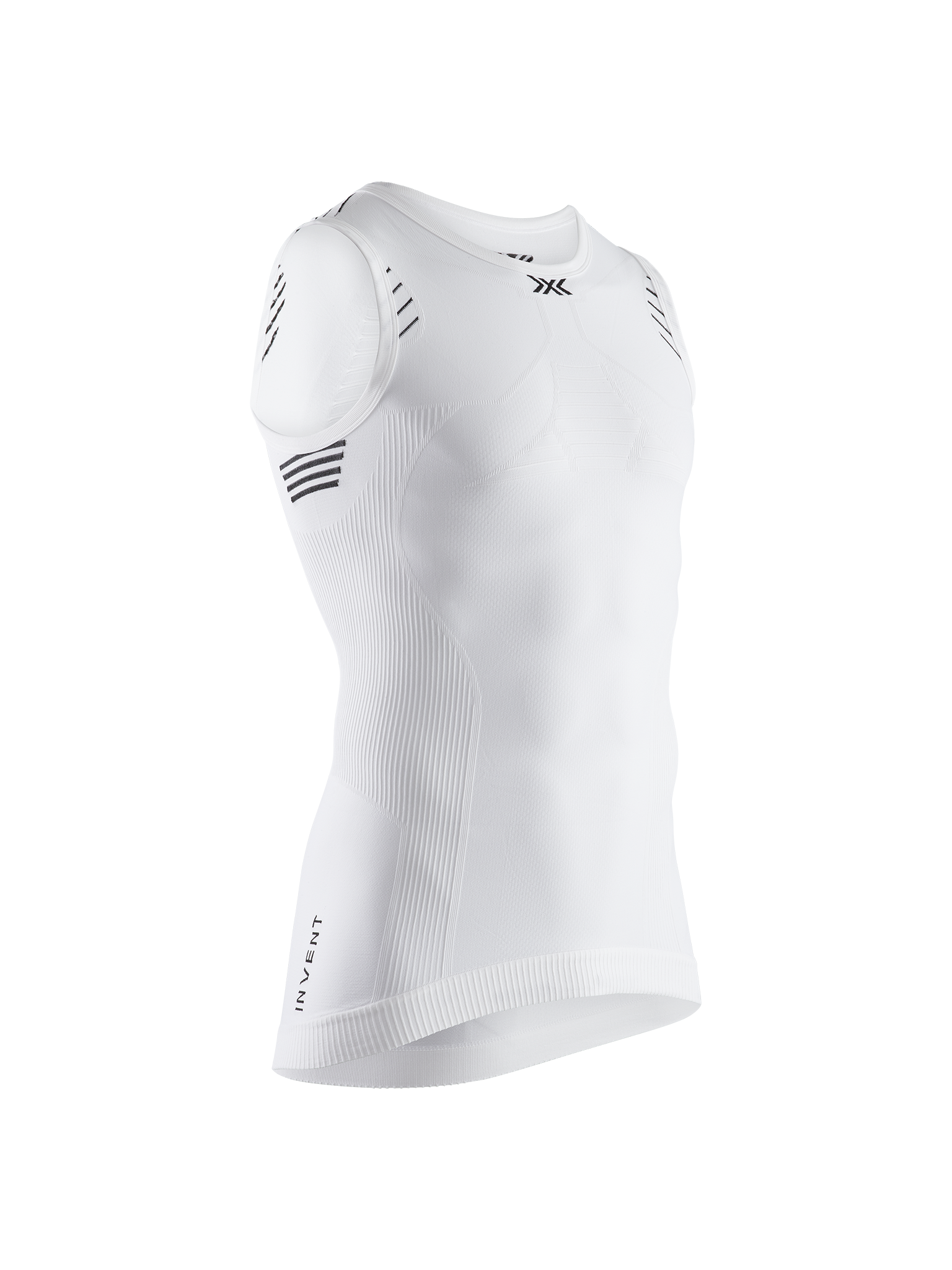 X-BIONIC INVENT 4.0 LT SINGLET MEN - Arctic White Opal Black - Tanks - 4 of 6