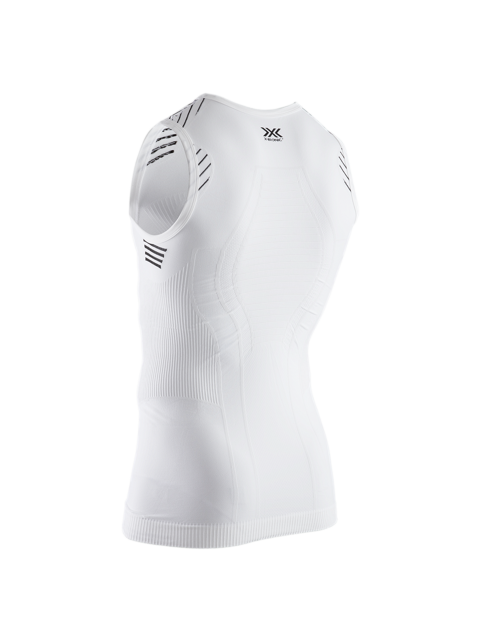 X-BIONIC INVENT 4.0 LT SINGLET MEN - Arctic White Opal Black - Tanks - 5 of 6