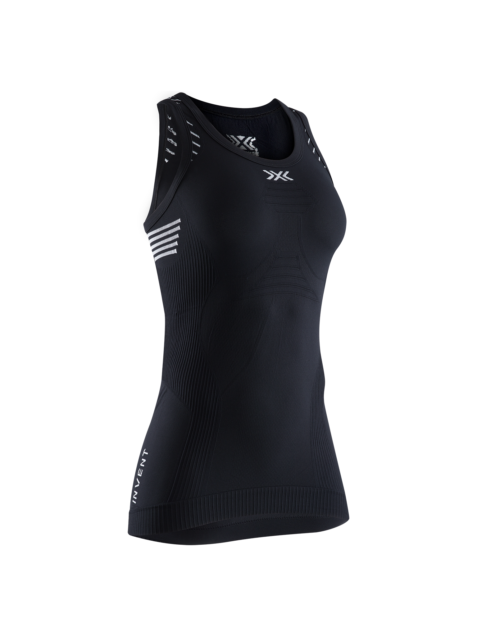 X-BIONIC INVENT 4.0 LT SINGLET WMN - Opal Black Arctic White - Tanks - 1 of 10