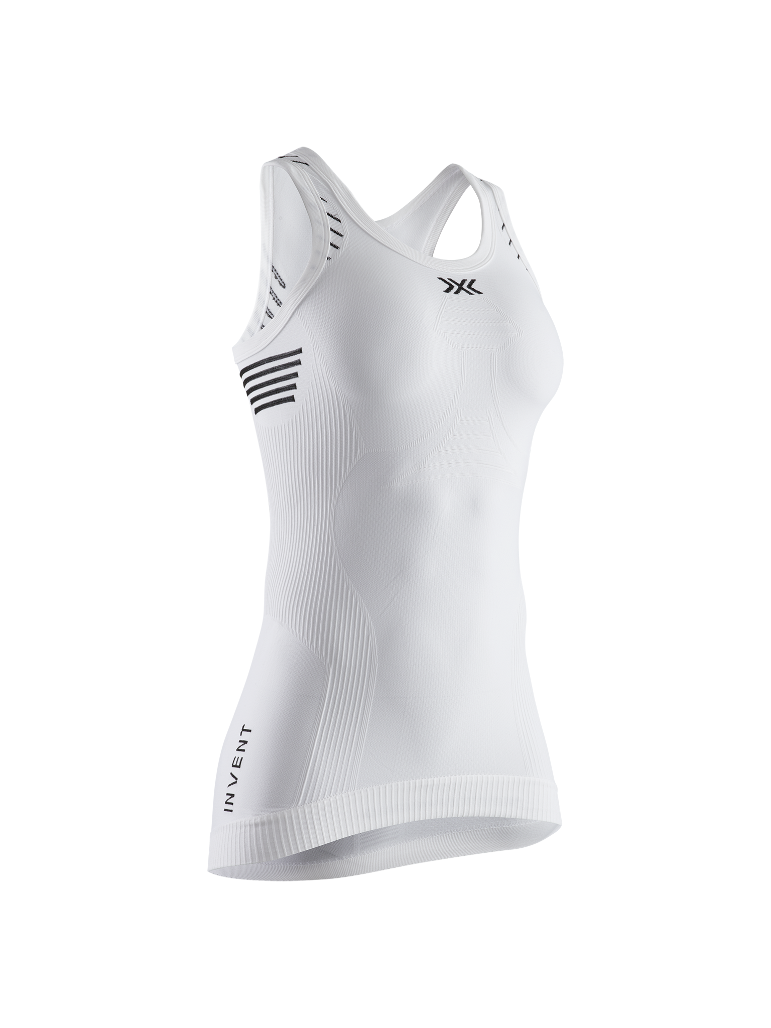 X-BIONIC INVENT 4.0 LT SINGLET WMN - Arctic White Dolomite Grey - Tanks - 4 of 10