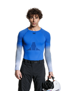 X-BIONIC INVENT GRAPHICS SHIRT LS MEN - Blossom Blue Light Grey Optical White - Longsleeves - 13 of 26