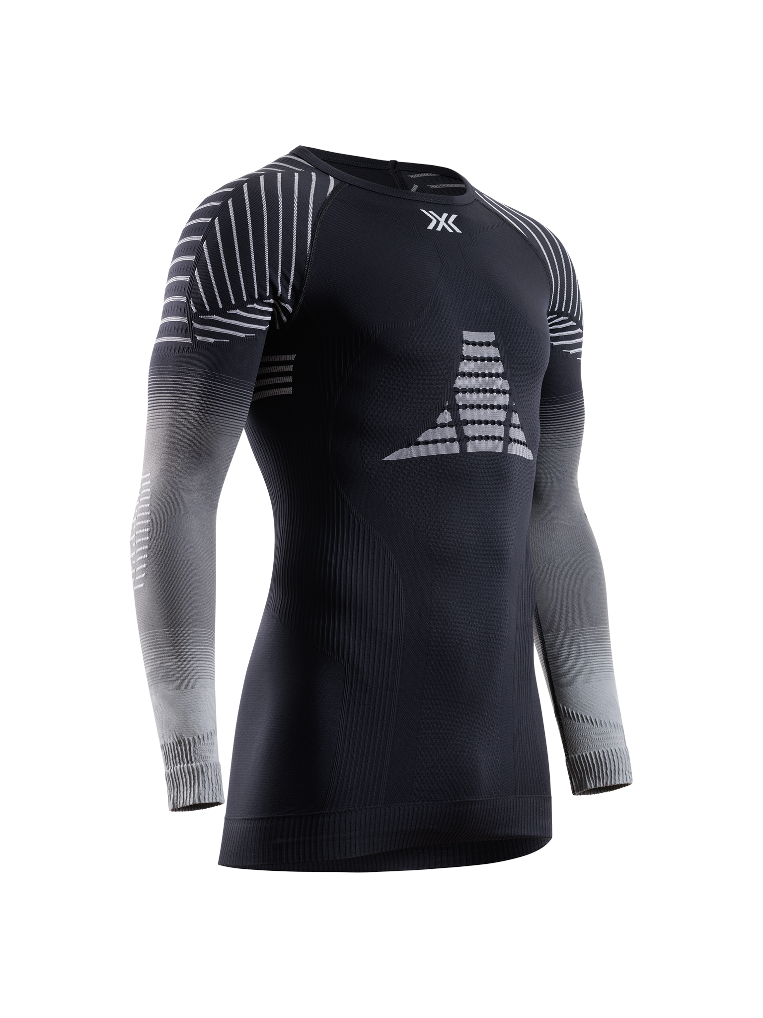 X-BIONIC INVENT GRAPHICS SHIRT LS MEN - X Black Grey Light Grey - Longsleeves - 1 of 26