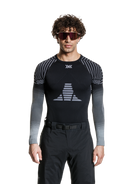 X-BIONIC INVENT GRAPHICS SHIRT LS MEN - X Black Grey Light Grey - Longsleeves - 6 of 26