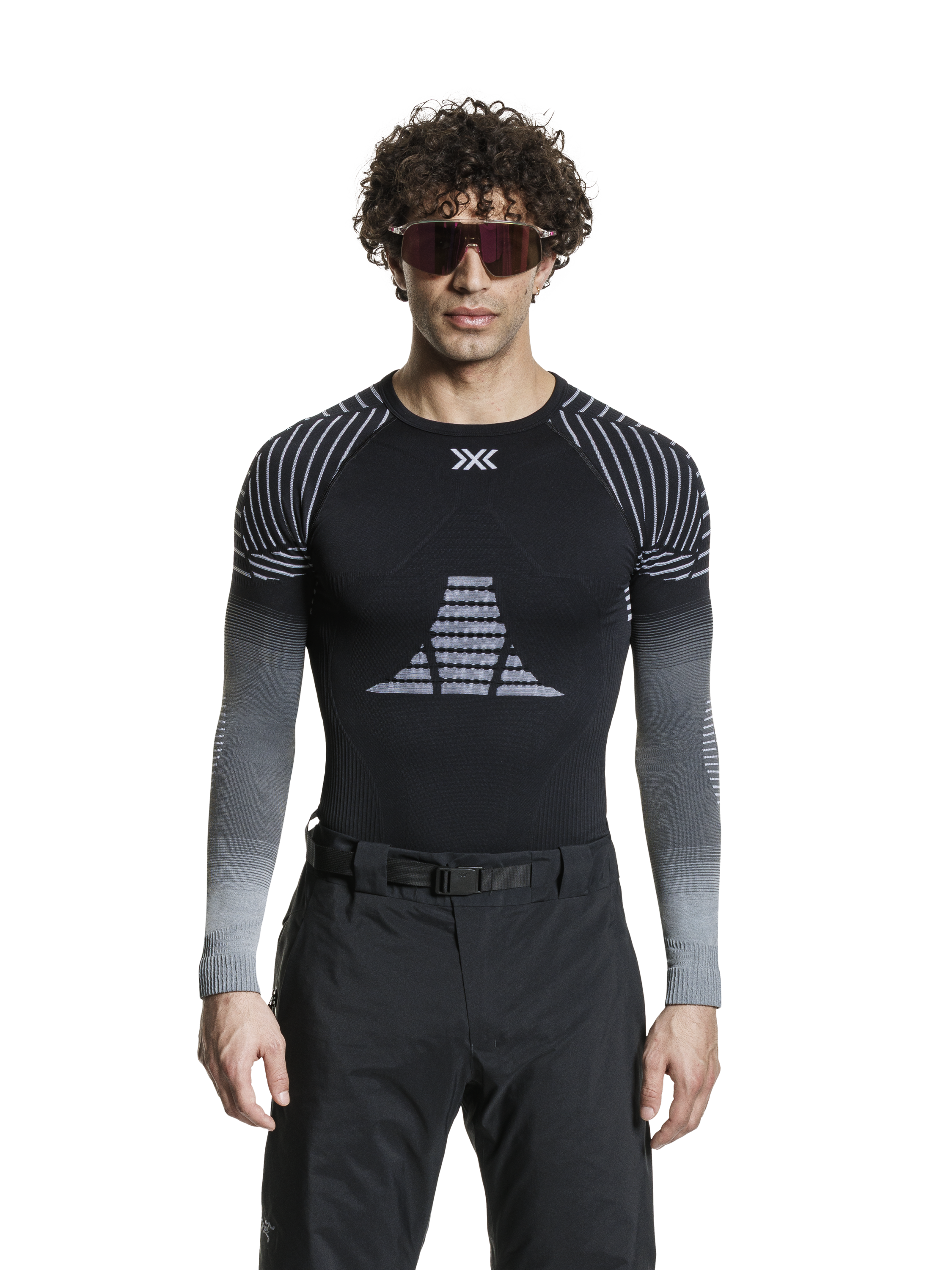 X-BIONIC INVENT GRAPHICS SHIRT LS MEN - X Black Grey Light Grey - Longsleeves - 6 of 26