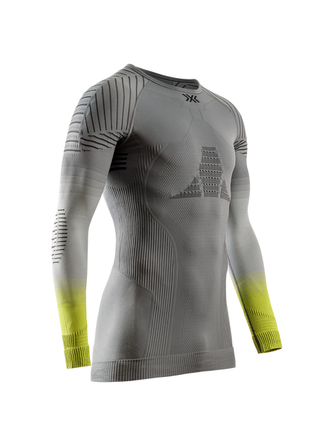 X-BIONIC INVENT GRAPHICS SHIRT LS MEN - Rhino Grey Light Grey Canary - Longsleeves - 14 of 26