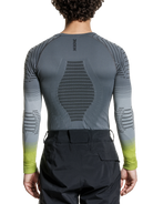 X-BIONIC INVENT GRAPHICS SHIRT LS MEN - Rhino Grey Light Grey Canary - Longsleeves - 19 of 26