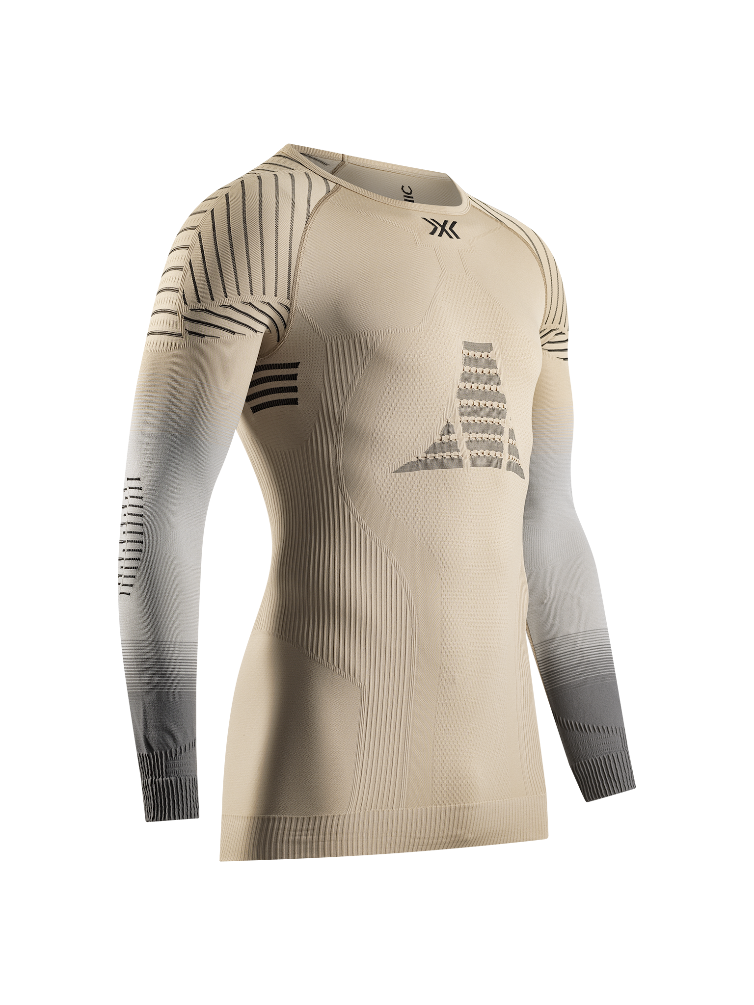 X-BIONIC INVENT GRAPHICS SHIRT LS MEN - Sand Light Grey Grey - Longsleeves - 21 of 26