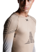 X-BIONIC INVENT GRAPHICS SHIRT LS MEN - Sand Light Grey Grey - Longsleeves - 23 of 26