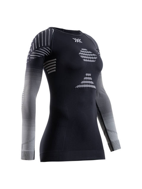 X-BIONIC INVENT GRAPHICS SHIRT LS WMN - X Black Grey Light Grey - Longsleeves - 1 of 11