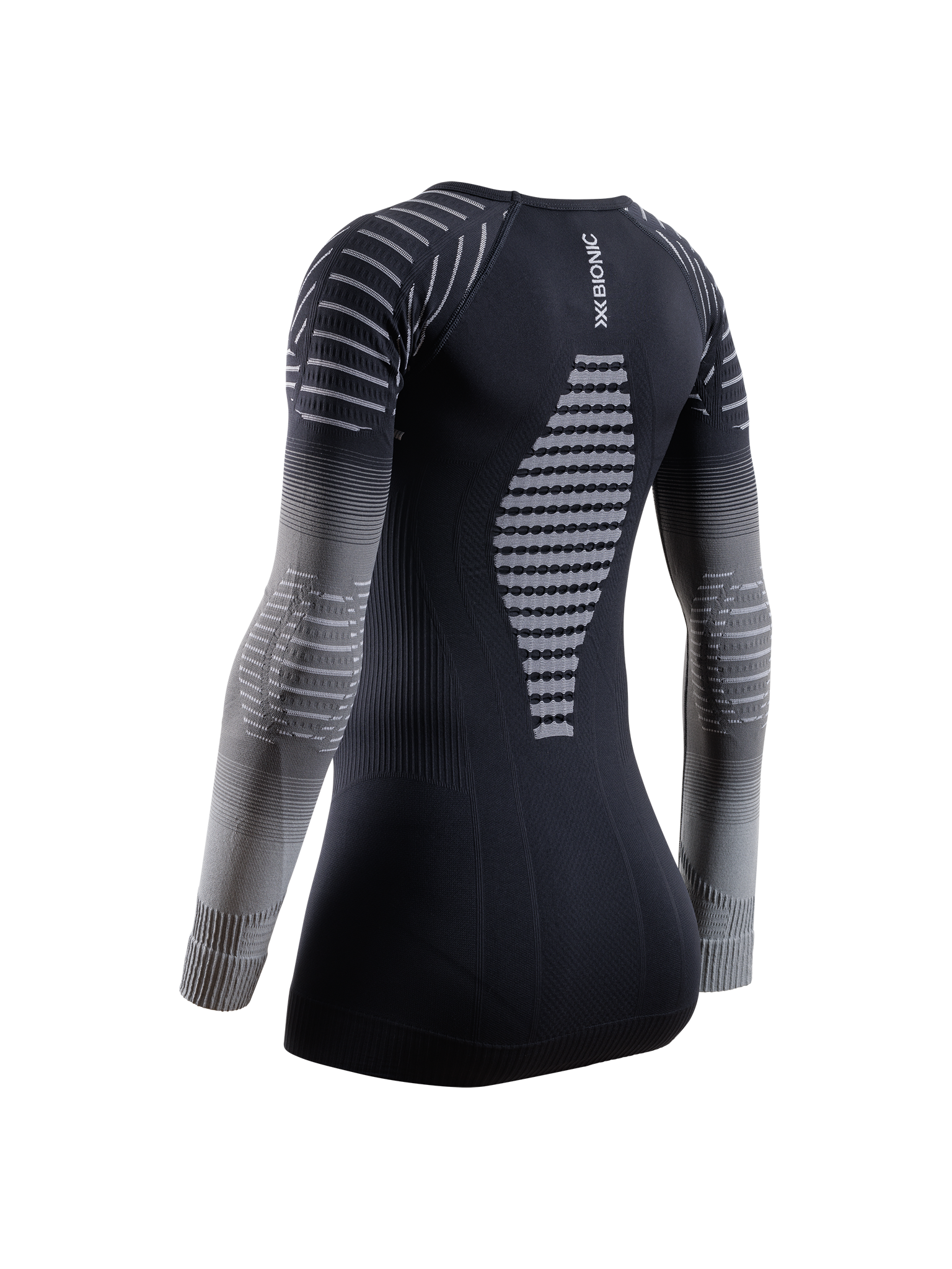 X-BIONIC INVENT GRAPHICS SHIRT LS WMN - X Black Grey Light Grey - Longsleeves - 2 of 11