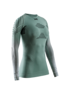 X-BIONIC INVENT GRAPHICS SHIRT LS WMN - Sage Green Light Grey Optical White - Longsleeves - 7 of 11