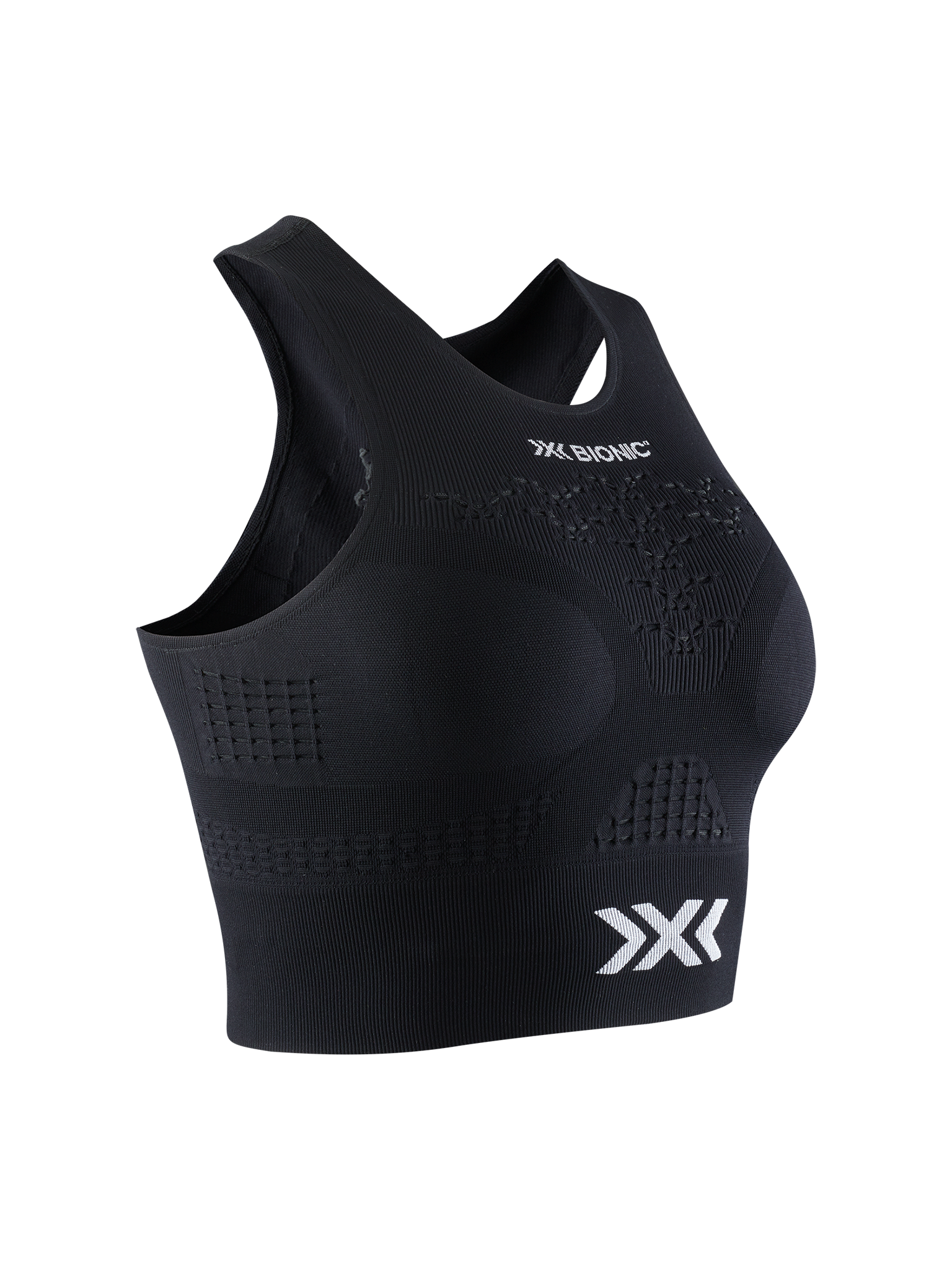 X-BIONIC ENERGIZER 4.0 FITNESS CROP TOP WMN - Black White - T-Shirts - 1 of 6