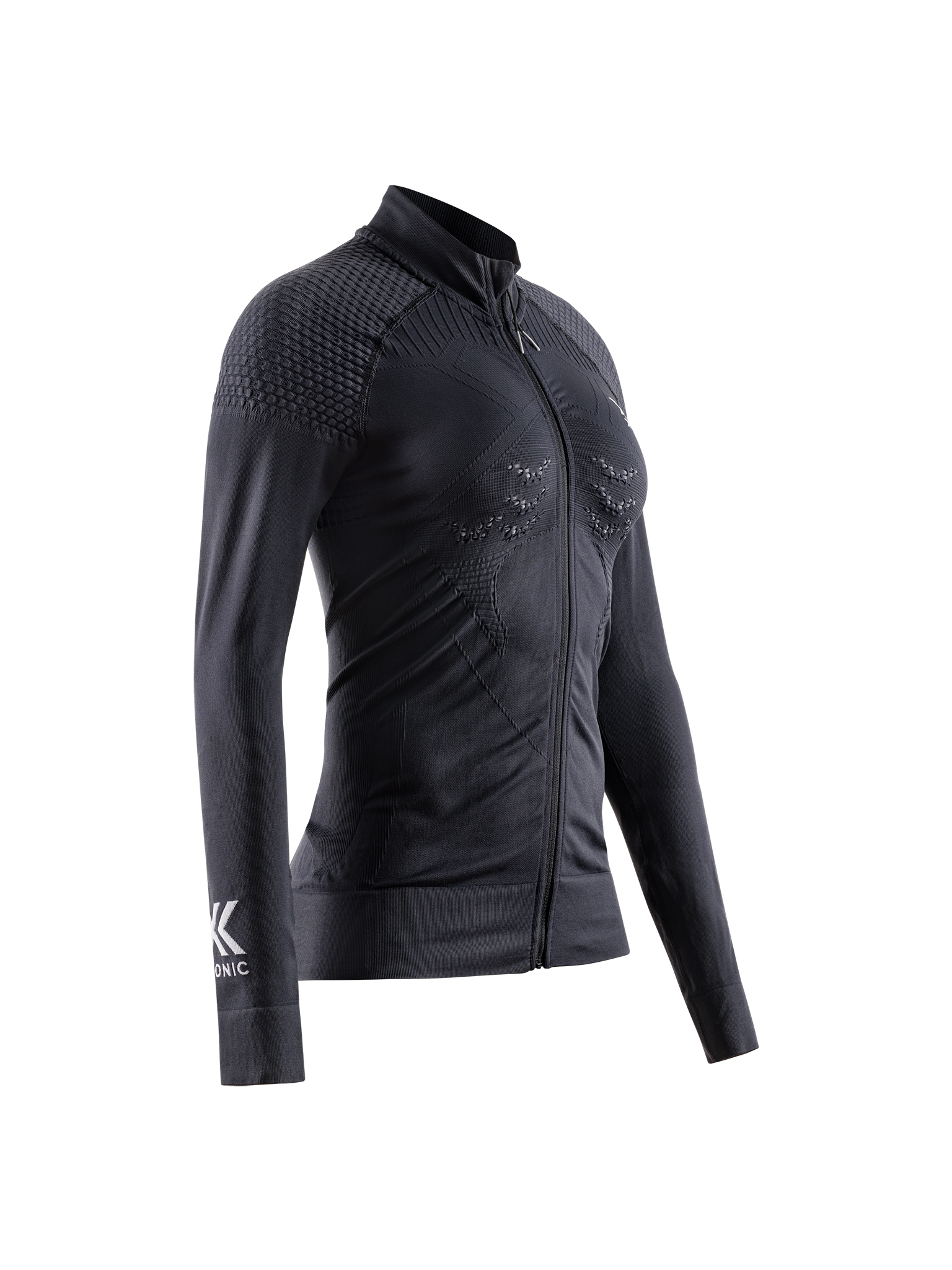 X-BIONIC ENERGIZER 4.0 TRANSMISSION LAYER FULL ZIP WMN - Opal Black Arctic White - Midlayers - 1 of 4