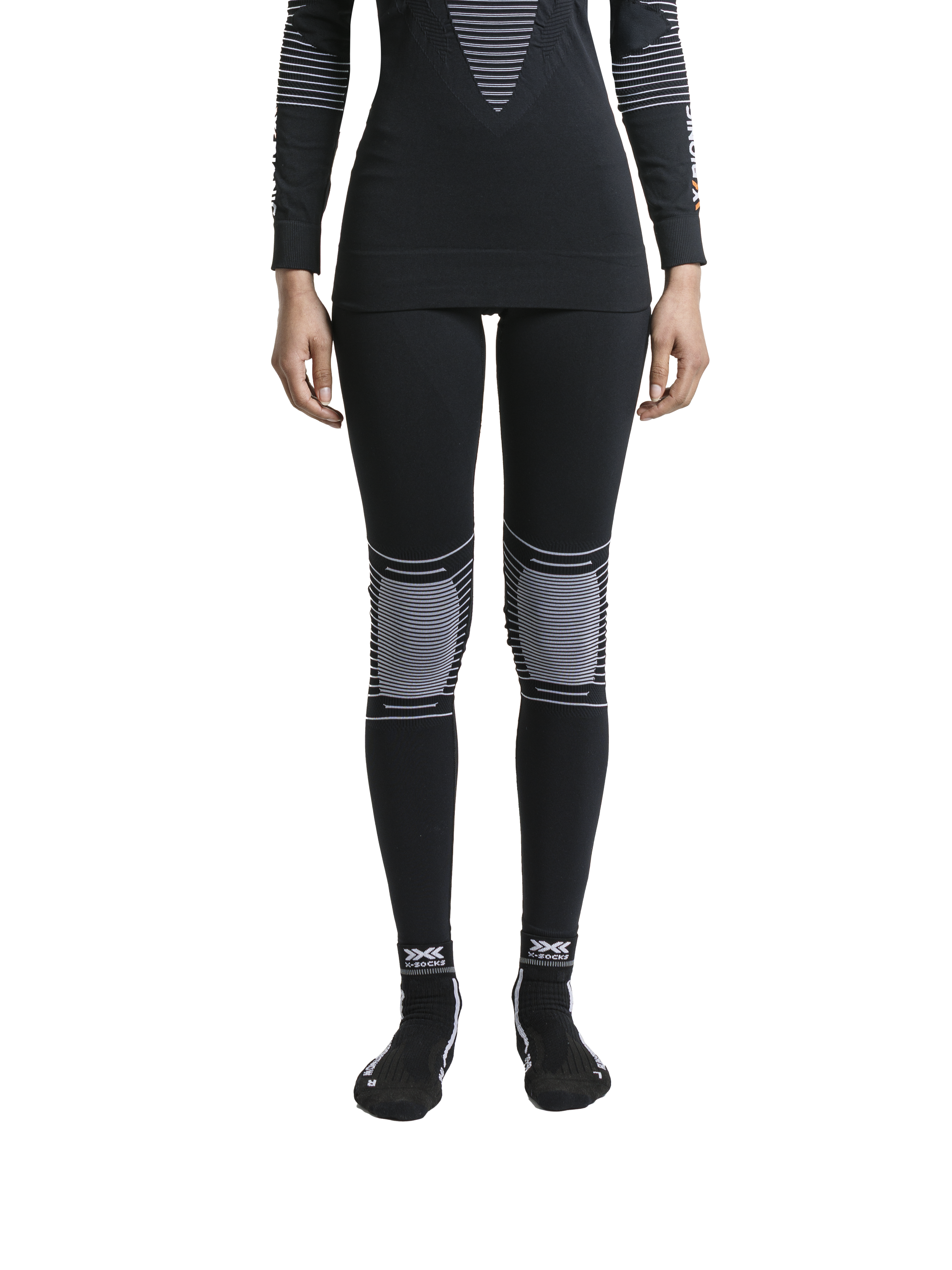 X-BIONIC ENERGIZER 4.0 PANTS WMN - Opal Black Arctic White - Pants - 3 of 5