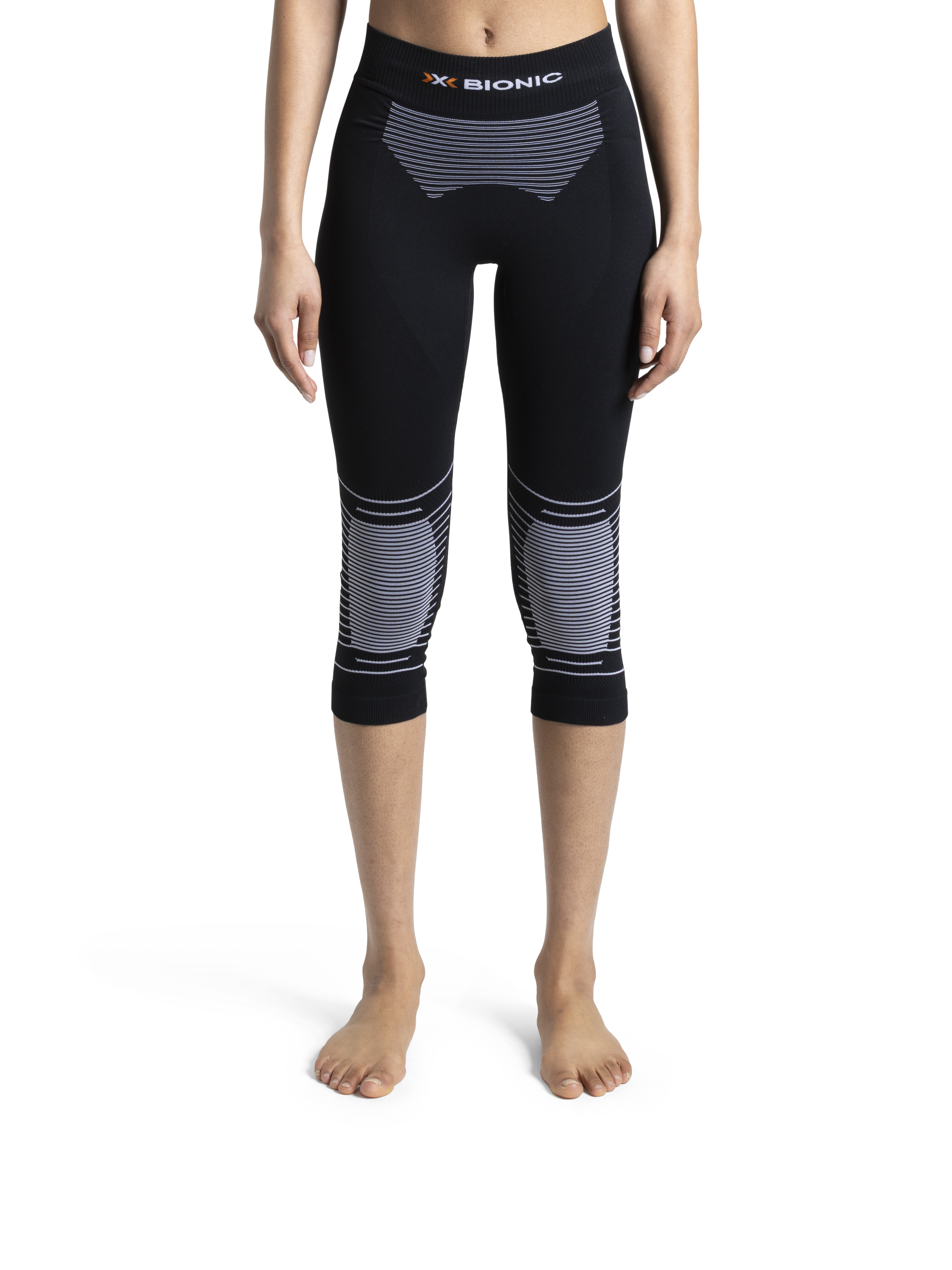 X-BIONIC ENERGIZER 4.0 PANTS 3/4 WMN - Opal Black Arctic White - 3/4 Pants - 4 of 6
