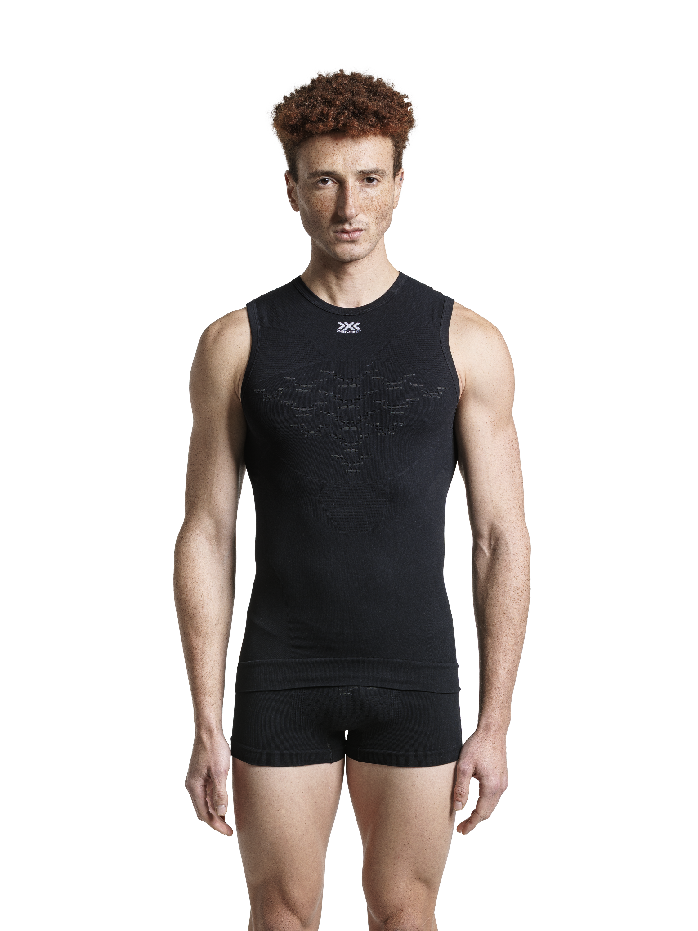 X-BIONIC ENERGIZER 4.0 LT SINGLET MEN - Opal Black Arctic White - Tanks - 5 of 5