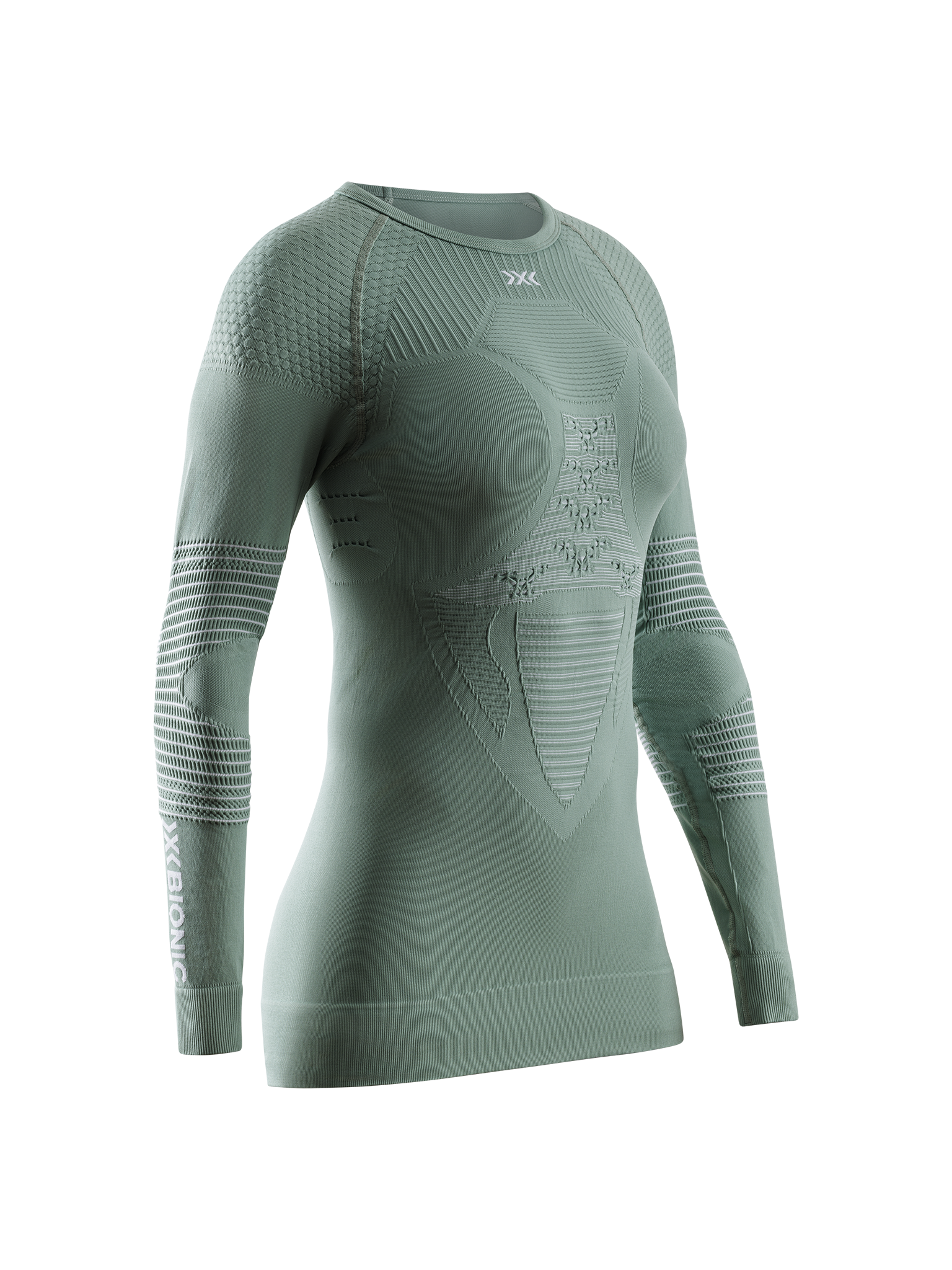 X-BIONIC ENERGIZER 4.0 SHIRT LG SL WMN - Sage Green Optical White - Longsleeves - 8 of 9