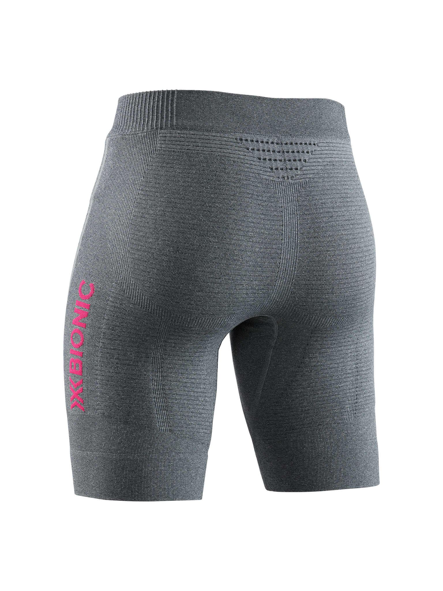 X-BIONIC INVENT 4.0 RUNNING SHORTS WMN - Dolomite Grey Melange Neon Flamingo - Shorts - 6 of 6