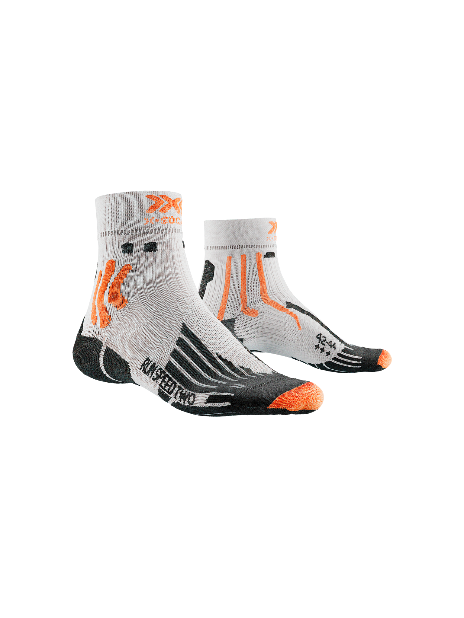X-SOCKS RUN SPEED TWO 4.0 MEN - Arctic White Trick Orange - Ankle - 4 of 6