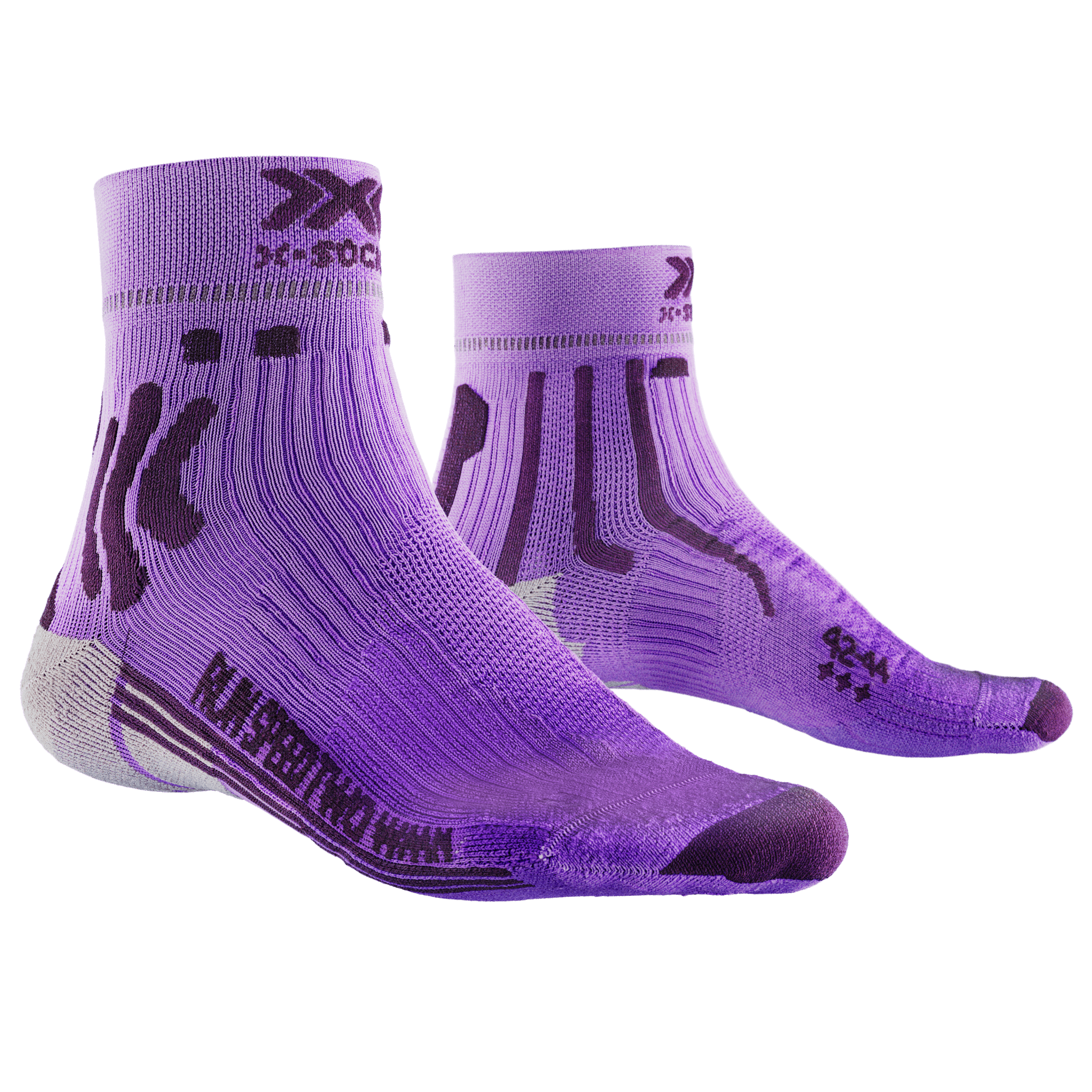 X-SOCKS RUN SPEED TWO 4.0 WMN - Invent Lavender Arctic White - Ankle - 7 of 8