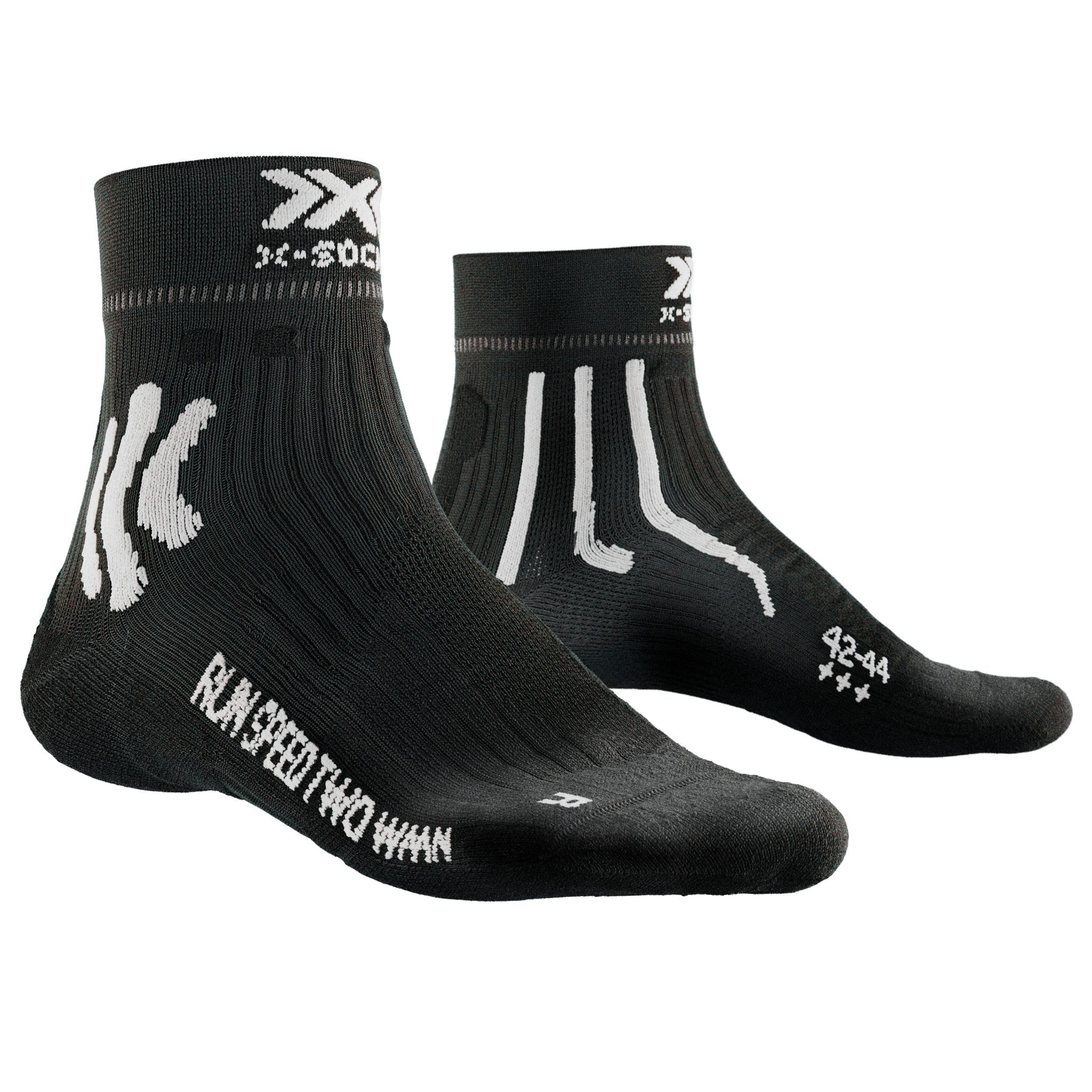 X-SOCKS RUN SPEED TWO 4.0 WMN - White Grey - Ankle - 4 of 8