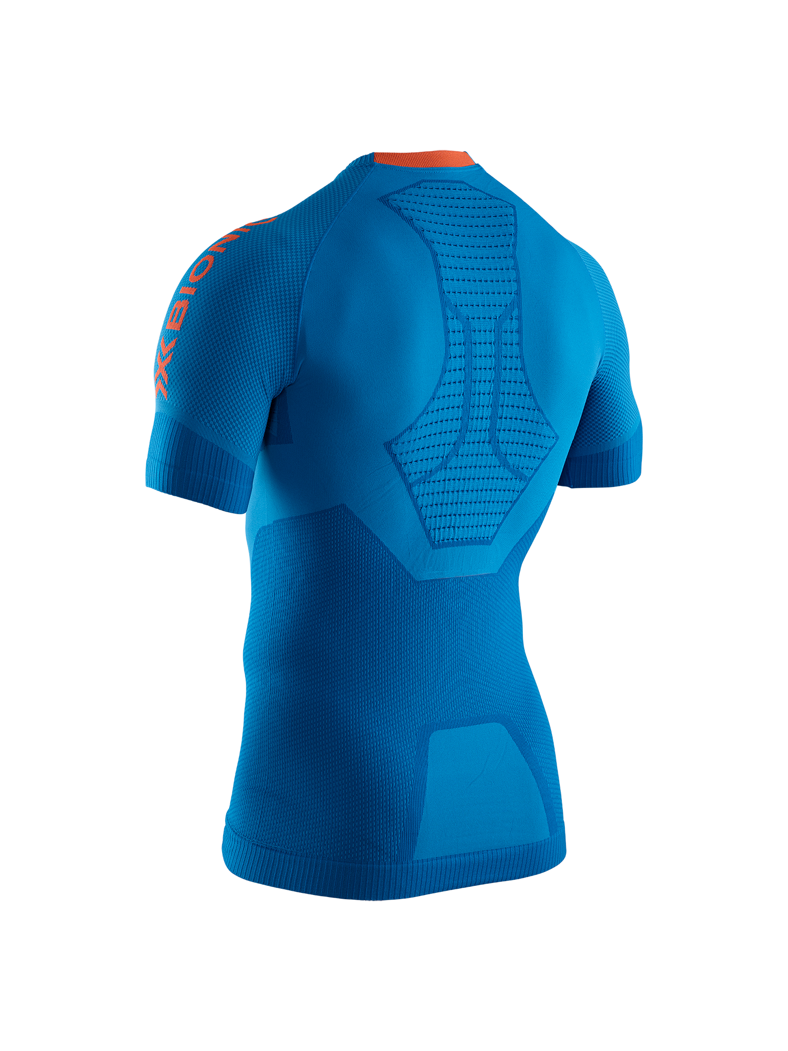 X-BIONIC INVENT 4.0 RUNNING SHIRT SH SL MEN - Teal Blue Kurkuma Orange - T-Shirts - 4 of 6
