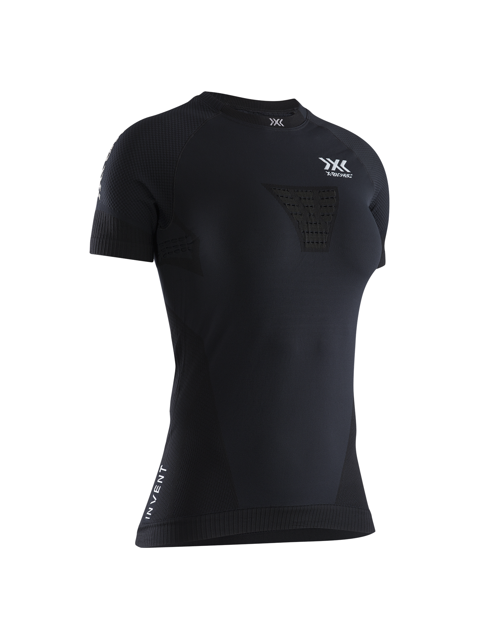 X-BIONIC INVENT 4.0 RUNNING SHIRT SH SL WMN - Opal Black Arctic White - T-Shirts - 1 of 8