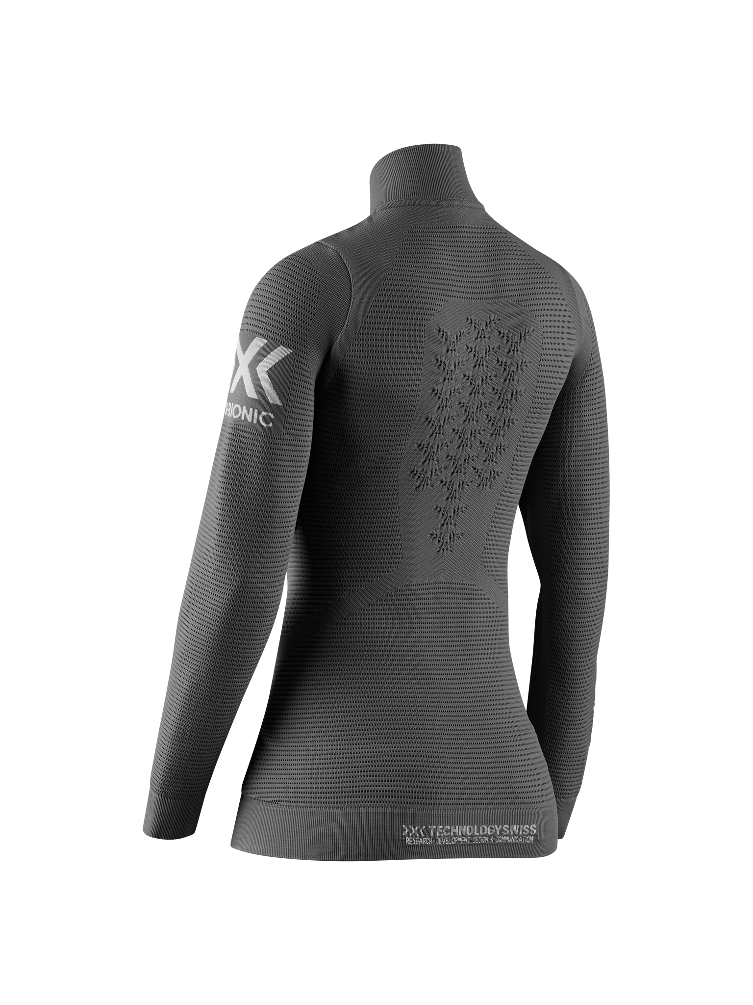 X-BIONIC INSTRUCTOR 4.0 TRANSMISSION LAYER JACKET WMN - Charcoal - Midlayers - 2 of 5