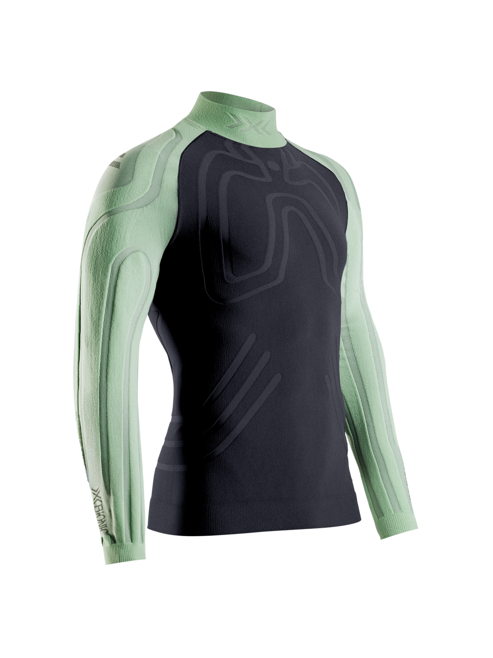 X-BIONIC HEATLOOP SHIRT LS MEN - Digital Lime X Black - Longsleeves - 15 of 21