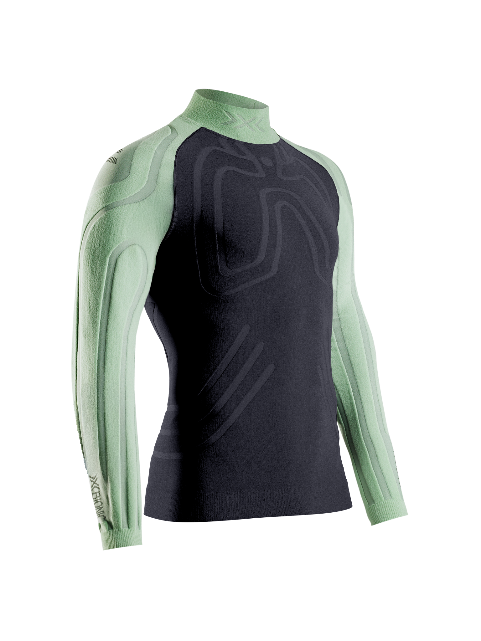 X-BIONIC HEATLOOP SHIRT LS MEN - Digital Lime X Black - Longsleeves - 15 of 21