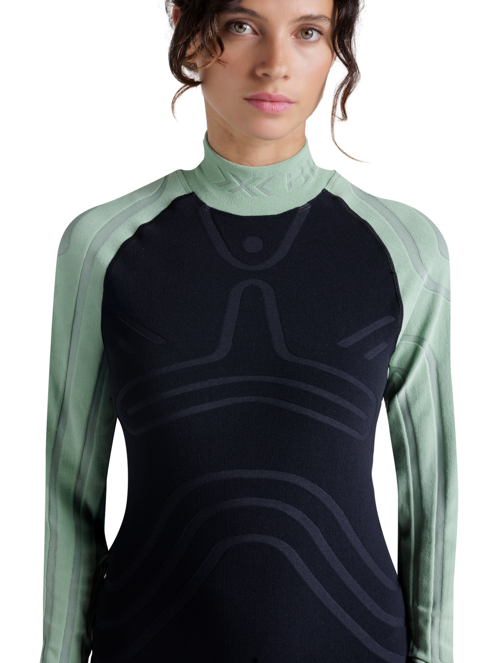 X-BIONIC HEATLOOP SHIRT LS WMN - Digital Lime X Black - Longsleeves - 3 of 19