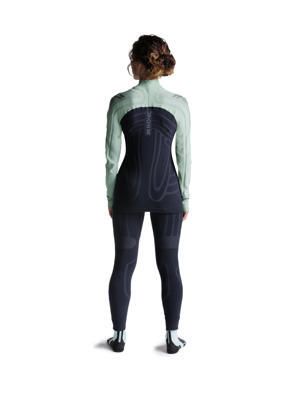 X-BIONIC HEATLOOP SHIRT LS WMN - Digital Lime X Black - Longsleeves - 7 of 19