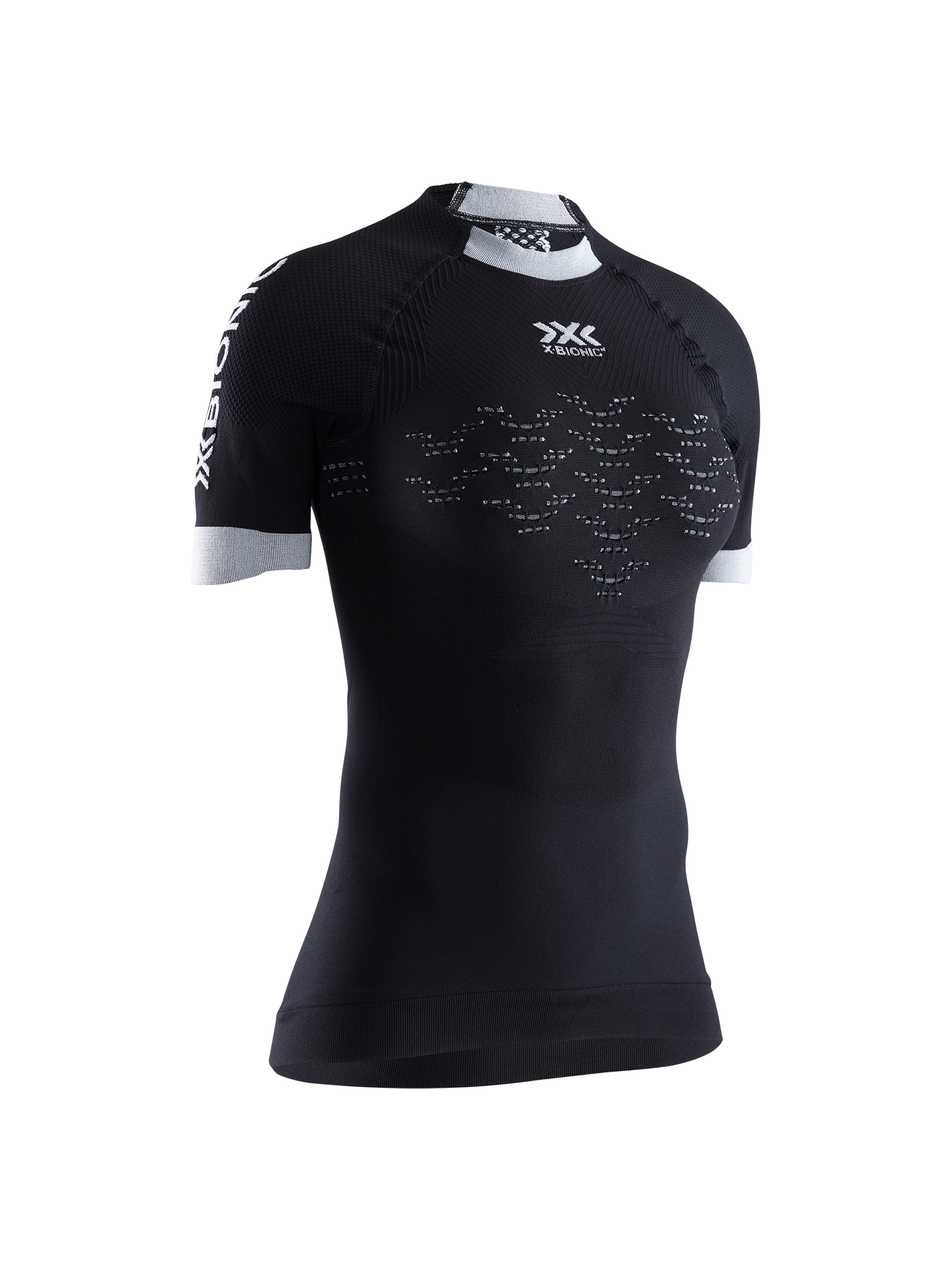 X-BIONIC THE TRICK 4.0 RUNNING SHIRT SH SL WMN - Opal Black Arctic White - T-Shirts - 1 of 8