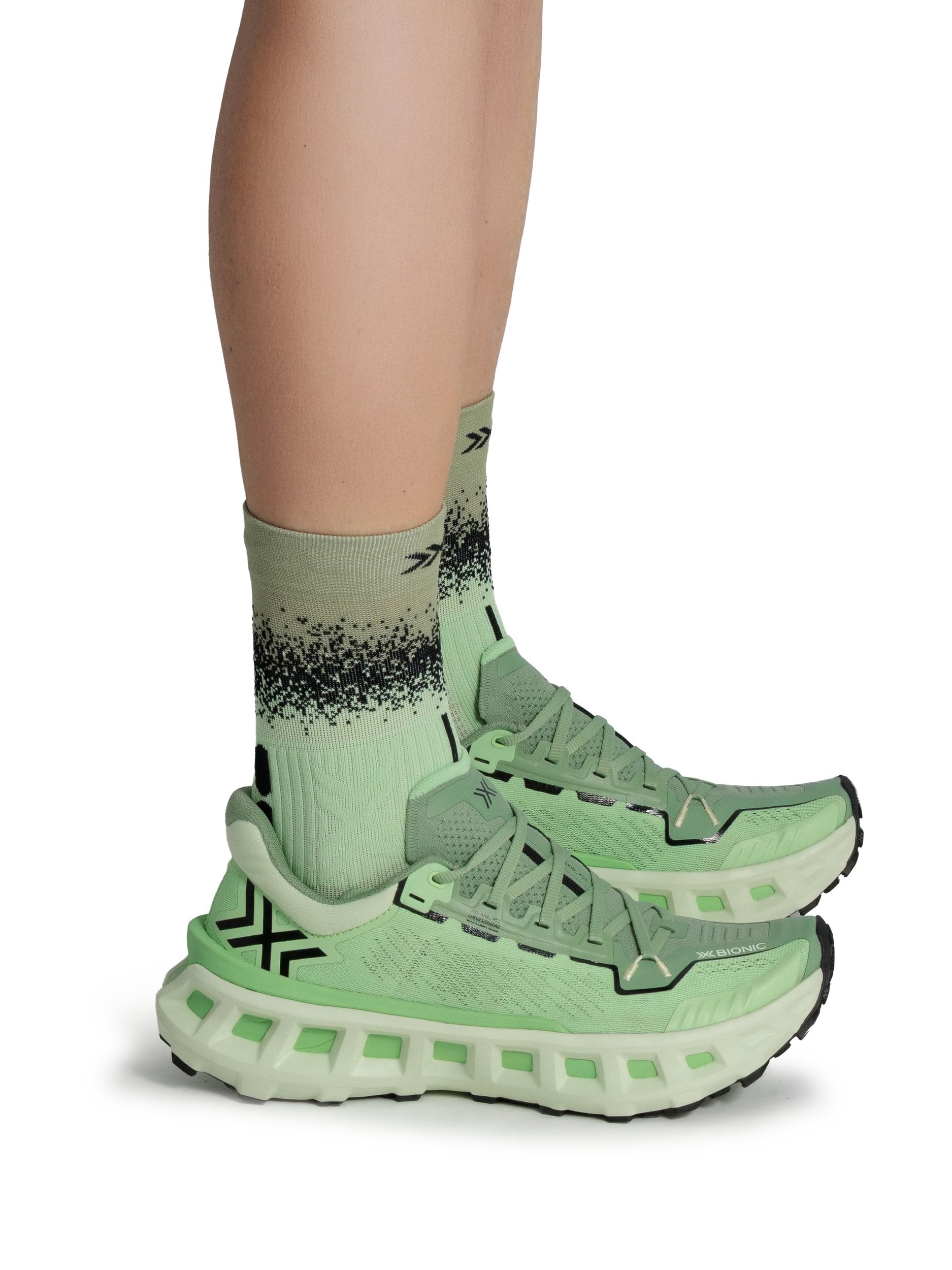 X-BIONIC TERRASKIN X03 - Digital Lime X Black - Footwear - 49 of 50