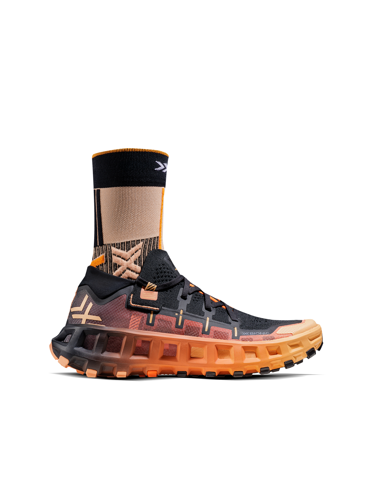 X-BIONIC TERRASKIN X01 - X Black Dark Peach Fresh Peach - Footwear - 23 of 44