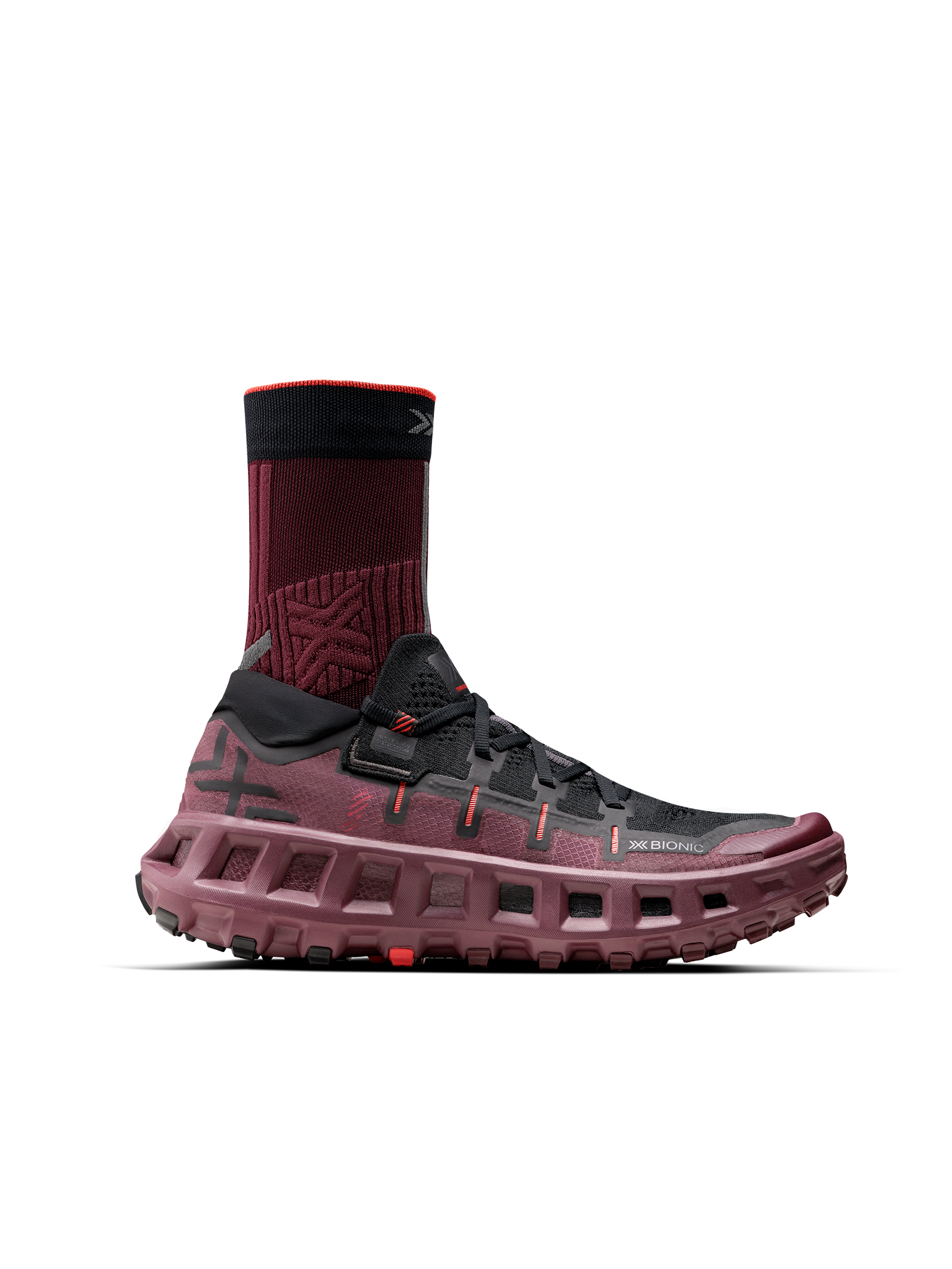 X-BIONIC TERRASKIN X01 - Oxide Red X Black - Footwear - 39 of 44