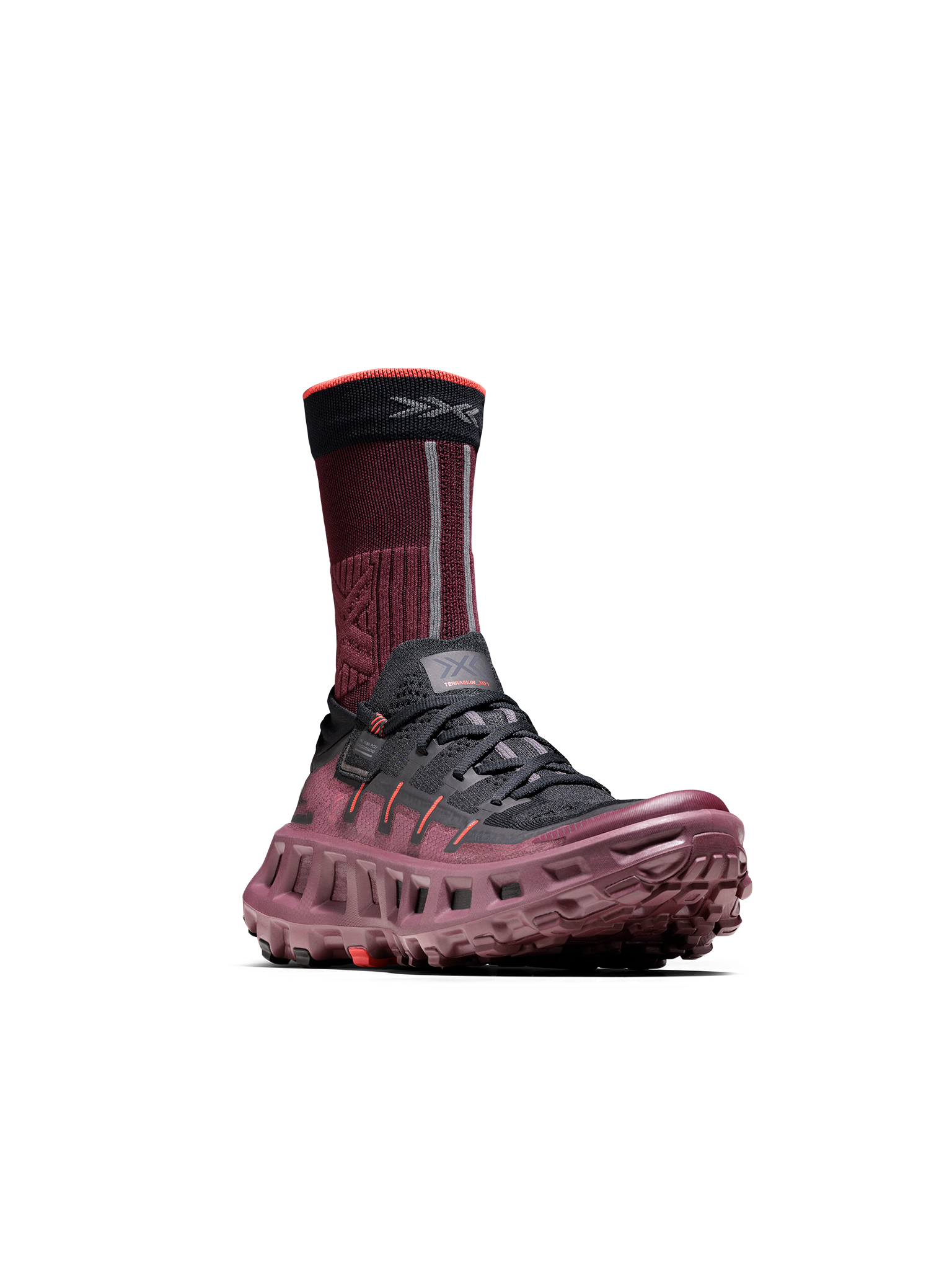 X-BIONIC TERRASKIN X01 - Oxide Red X Black - Footwear - 44 of 44
