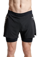 X-BIONIC TWYCE RACE 2in1 SHORTS MEN - Black Charcoal - Hybrid Shorts - 2 of 13